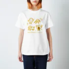 aizaknewton_aizawaのたまご・ユーホー・ネコ・おにぎり イエロー Regular Fit T-Shirt