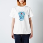 サイレンと犀／たやすみなさいのひたされて光るはつなつ　こごりかけソーダゼリーのプールがひらく Regular Fit T-Shirt