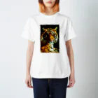 谷中画廊のトラくん Regular Fit T-Shirt