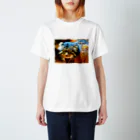 谷中画廊のマヌルネコくん Regular Fit T-Shirt