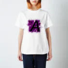 GashiのBLACK＆Purple スタンダードTシャツ