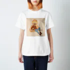 竹条いちいのくまガール Regular Fit T-Shirt