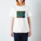 Art Baseのゴッホ / アイリス / 1889 / Irises Vincent van Gogh Regular Fit T-Shirt