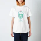きこのまのクリームソーダに擬態するメンダコ（淡色メロンソーダ）-擬態妖精ミミカ- スタンダードTシャツ