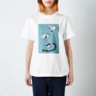 Shimako'sの水辺のサギーズ（水色） スタンダードTシャツ