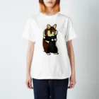 ぺちぺち工房 Pechi Pechi Atelierのクロハラハムスター Regular Fit T-Shirt