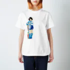 ゲロいＴシャツ屋さんのHARD ENDURO GIRL/BLUE Regular Fit T-Shirt