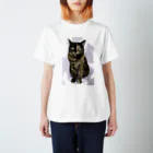 kinako-japanのサビ猫のキューちゃん Regular Fit T-Shirt