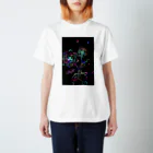 yuka sugita SAKUSHIのゼンタングル×スクラッチアート風 Regular Fit T-Shirt