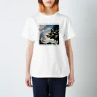 uchu no ko☆の虚弱体質（写真、白） Regular Fit T-Shirt