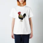 kanako-mikanのカッコイイ鶏 Regular Fit T-Shirt