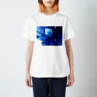 さかいまみの「studio344」の青い鳥 Regular Fit T-Shirt