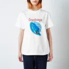 Jun saitoのカメ吉、波に乗る。 スタンダードTシャツ