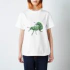 さちこの生物雑貨の無言のコフキゾウムシ スタンダードTシャツ