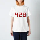 LoLoのただの偶数・赤（428） Regular Fit T-Shirt