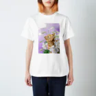 Ａｔｅｌｉｅｒ　Ｈｅｕｒｅｕｘの百合と猫 Regular Fit T-Shirt