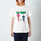 momos-artのCat fight スタンダードTシャツ