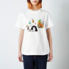 百±一のふわふわすねこすり スタンダードTシャツ