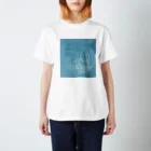 終わらない言葉の海の宇宙は-blue- Regular Fit T-Shirt