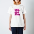 Masashi SalvadorのProgrammable Securities Tシャツ (マゼンタ） Regular Fit T-Shirt