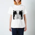MOMO🍑Iの黒猫の自問自答 Regular Fit T-Shirt