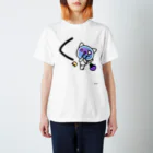 ジージョのデカ文字にゃんこ「く」 Regular Fit T-Shirt