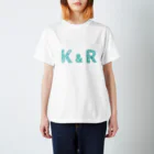 tsunokaのイニシャル Tシャツ K&R ペア スタンダードTシャツ