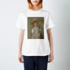 ミステリーキャンバスのメアリー・カサット作「麦わら帽子をかぶった少女」 Regular Fit T-Shirt