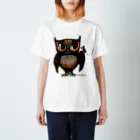  Dark blancoのDark blanco "Owl" スタンダードTシャツ