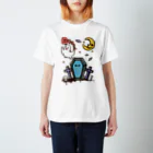 Cɐkeccooのお墓からばぁ!おばけちゃん‐パステル Regular Fit T-Shirt