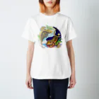 檸檬飴のクレステッドゲッコーの陰陽魚 Regular Fit T-Shirt