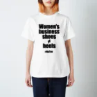 #KuToo Wave of Actionの「Women's business shoes ≠ heels」 Tシャツ スタンダードTシャツ