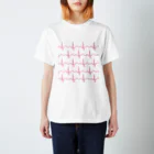 蛇口〆太のお店の心電図（ピンク） Regular Fit T-Shirt