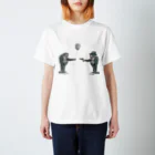 LEFTの風船猿&gun猿 Regular Fit T-Shirt