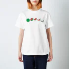 ☀️ひなたぼっくすの🍉スイカの満ち欠け(横) スタンダードTシャツ