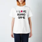 LucyDiamondのi LOVE BOARDGAME（ドット） Regular Fit T-Shirt
