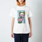 ダイナマイト87ねこ大商会のチューリップの中に酢昆布を入れるちょうちょねこです Regular Fit T-Shirt