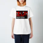 白黒灰脂オリジナルイラストグッズSHOP『熊猫動物園』のWAKE UP EVERYONE!!!!!! Regular Fit T-Shirt