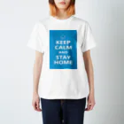 borderLinerのKeep Carm and Stay Home スタンダードTシャツ