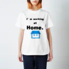 家にいる採用担当の黒子の在宅勤務リモート会議用シャツ スタンダードTシャツ