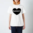 歌謡曲カフェLover'sのlovers ハート Regular Fit T-Shirt