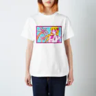 ピコアンのハッピーエレたそ、ヤシの木横長 Regular Fit T-Shirt