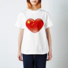 AURA_HYSTERICAのChinese_heart_flag スタンダードTシャツ