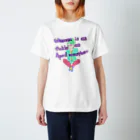 ヨシアキのWoman is as fickle as April weather. Regular Fit T-Shirt