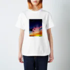 fechi47clubの夕焼け空 Regular Fit T-Shirt