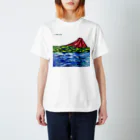 13's SHOPの油絵『夏富士』 Regular Fit T-Shirt