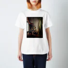 public domainの窓辺で手紙を読む女 / ヨハネス・フェルメール Regular Fit T-Shirt