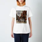 public domainのデルフトの小道 / ヨハネス・フェルメール Regular Fit T-Shirt