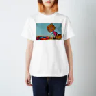 OKASHI NA IKIMONOの紙袋くんとグミ Regular Fit T-Shirt