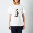 空とぶペンギン舎のキングペンギンA スタンダードTシャツ